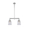 Canton Island Light shown in the Polished Chrome finish with a Clear shade