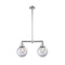 Beacon Island Light shown in the Polished Chrome finish with a Clear shade