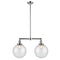 Beacon Island Light shown in the Polished Chrome finish with a Seedy shade