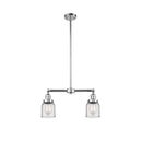 Bell Island Light shown in the Polished Chrome finish with a Clear shade