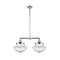 Oxford Island Light shown in the Polished Chrome finish with a Seedy shade