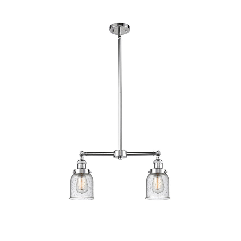 Bell Island Light shown in the Polished Chrome finish with a Seedy shade