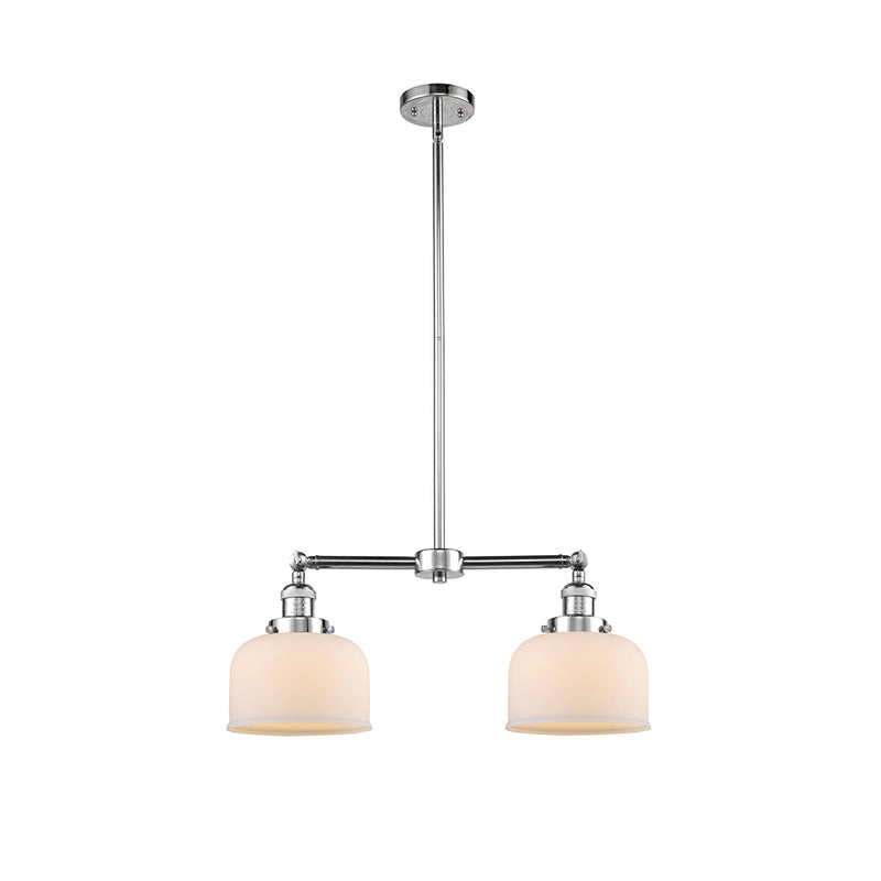 Bell Island Light shown in the Polished Chrome finish with a Matte White shade