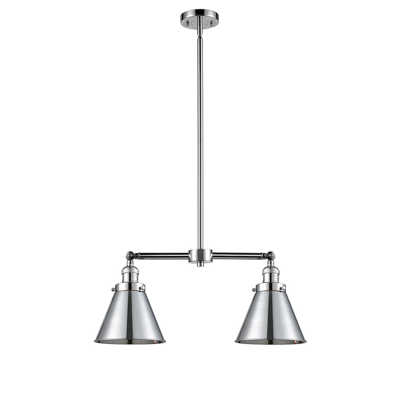 Appalachian Island Light shown in the Polished Chrome finish with a Polished Chrome shade