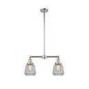 Chatham Island Light shown in the Polished Nickel finish with a Clear shade