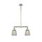 Chatham Island Light shown in the Polished Nickel finish with a Clear shade