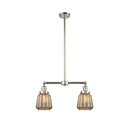 Chatham Island Light shown in the Polished Nickel finish with a Mercury shade