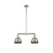 Fulton Island Light shown in the Polished Nickel finish with a Plated Smoke shade