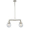 Beacon Island Light shown in the Polished Nickel finish with a Clear shade