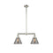 Cone Island Light shown in the Polished Nickel finish with a Plated Smoke shade