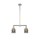 Bell Island Light shown in the Polished Nickel finish with a Plated Smoke shade