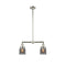 Bell Island Light shown in the Polished Nickel finish with a Plated Smoke shade