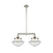 Oxford Island Light shown in the Polished Nickel finish with a Clear shade