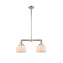 Bell Island Light shown in the Polished Nickel finish with a Matte White shade