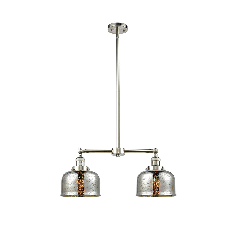 Bell Island Light shown in the Polished Nickel finish with a Silver Plated Mercury shade