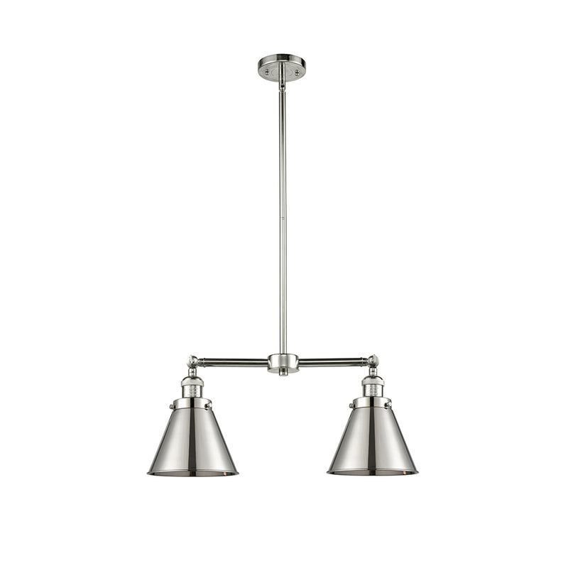 Appalachian Island Light shown in the Polished Nickel finish with a Polished Nickel shade