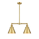 Appalachian Island Light shown in the Satin Gold finish with a Satin Gold shade