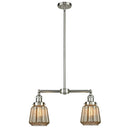 Chatham Island Light shown in the Brushed Satin Nickel finish with a Mercury shade