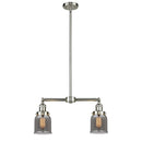 Bell Island Light shown in the Brushed Satin Nickel finish with a Plated Smoke shade