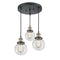 Beacon Multi-Pendant shown in the Black Antique Brass finish with a Clear shade