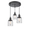 Bell Multi-Pendant shown in the Oil Rubbed Bronze finish with a Clear shade