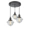 Oxford Multi-Pendant shown in the Oil Rubbed Bronze finish with a Clear shade