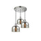 Bell Multi-Pendant shown in the Polished Nickel finish with a Silver Plated Mercury shade