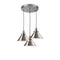 Briarcliff Multi-Pendant shown in the Brushed Satin Nickel finish with a Brushed Satin Nickel shade
