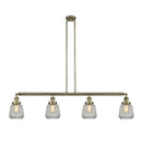 Chatham Island Light shown in the Antique Brass finish with a Clear shade