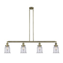 Canton Island Light shown in the Antique Brass finish with a Clear shade