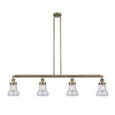 Bellmont Island Light shown in the Antique Brass finish with a Clear shade