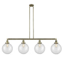 Beacon Island Light shown in the Antique Brass finish with a Clear shade