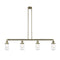 Dover Island Light shown in the Antique Brass finish with a Clear shade