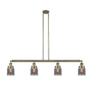 Bell Island Light shown in the Antique Brass finish with a Plated Smoke shade