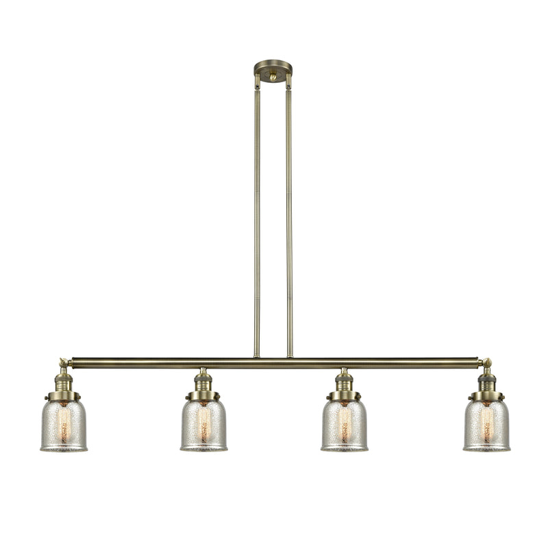 Bell Island Light shown in the Antique Brass finish with a Silver Plated Mercury shade