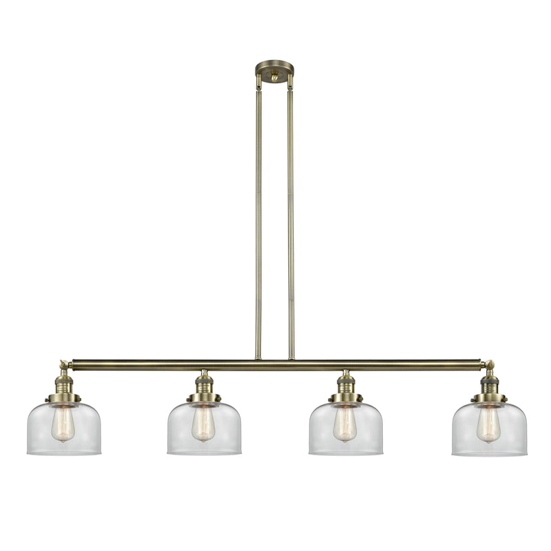 Bell Island Light shown in the Antique Brass finish with a Clear shade