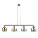 Bell Island Light shown in the Antique Brass finish with a Silver Plated Mercury shade