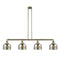 Bell Island Light shown in the Antique Brass finish with a Silver Plated Mercury shade