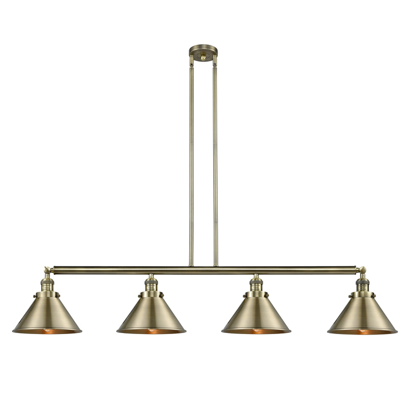 Briarcliff Island Light shown in the Antique Brass finish with a Antique Brass shade