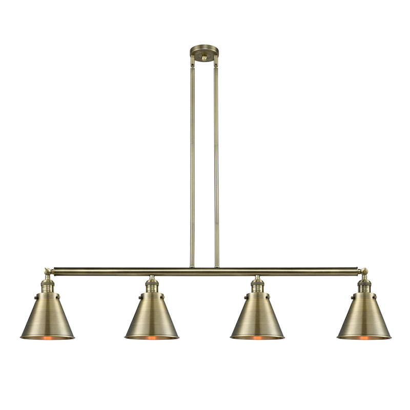 Appalachian Island Light shown in the Antique Brass finish with a Antique Brass shade