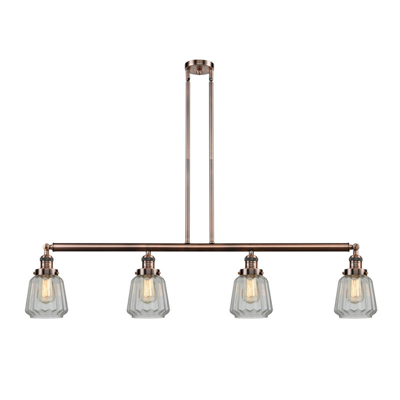 Chatham Island Light shown in the Antique Copper finish with a Clear shade