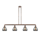 Fulton Island Light shown in the Antique Copper finish with a Plated Smoke shade