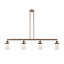 Canton Island Light shown in the Antique Copper finish with a Matte White shade