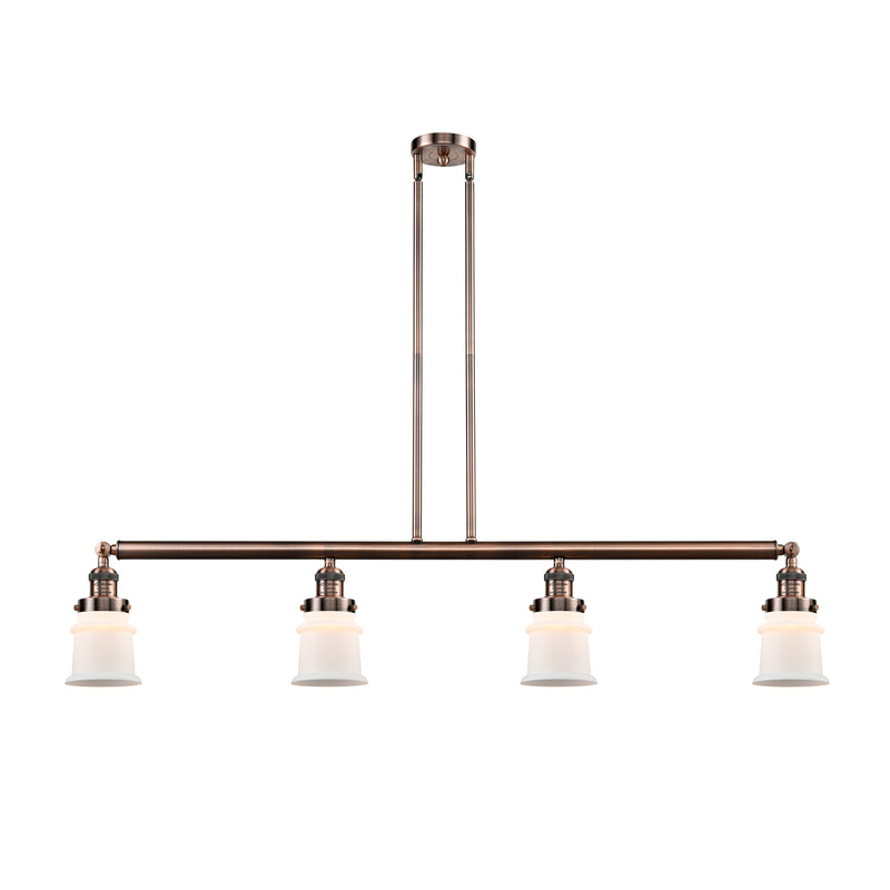 Canton Island Light shown in the Antique Copper finish with a Matte White shade