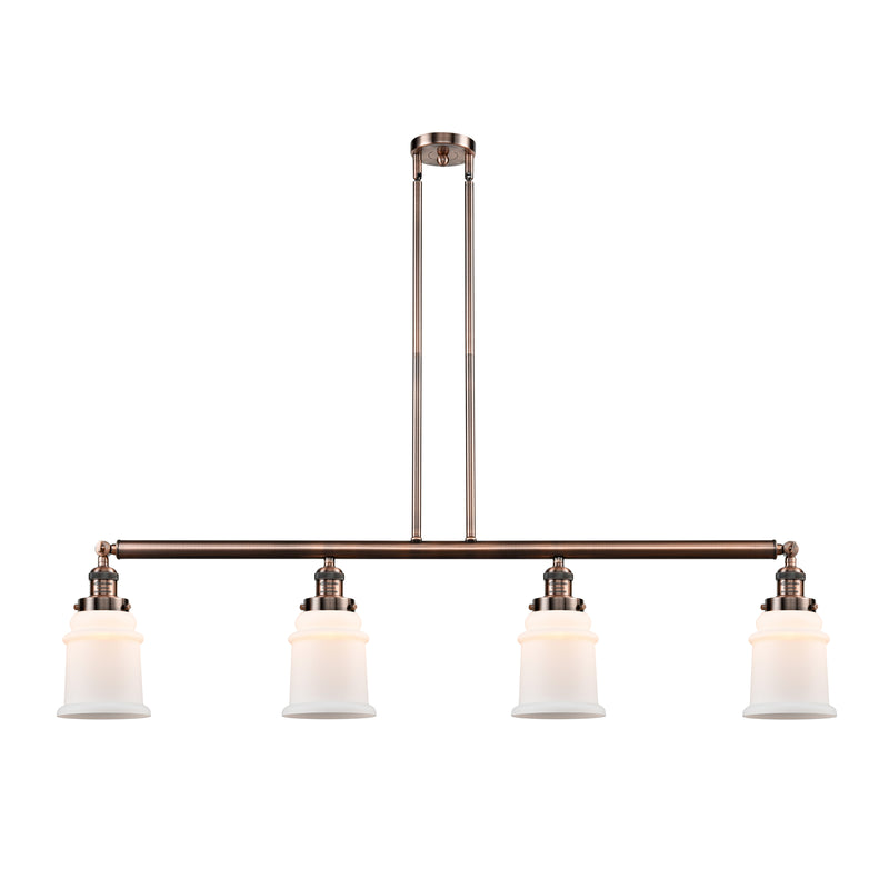 Canton Island Light shown in the Antique Copper finish with a Matte White shade