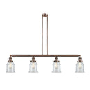 Canton Island Light shown in the Antique Copper finish with a Clear shade