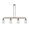 Canton Island Light shown in the Antique Copper finish with a Clear shade