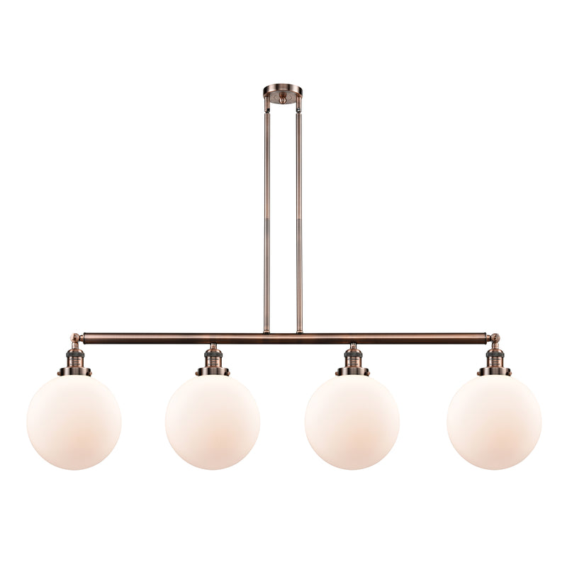 Beacon Island Light shown in the Antique Copper finish with a Matte White shade