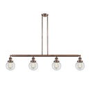 Beacon Island Light shown in the Antique Copper finish with a Clear shade