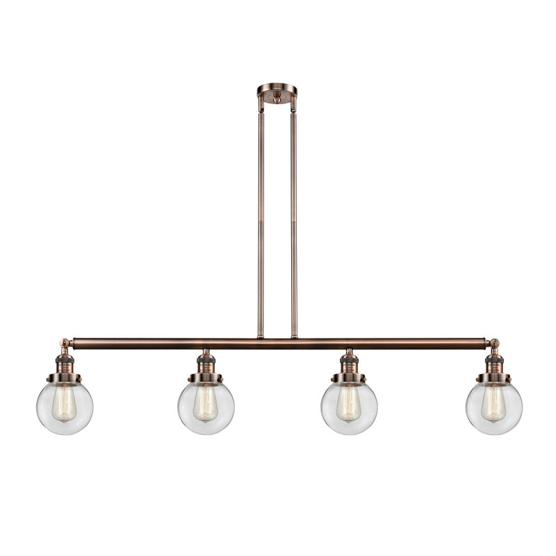 Beacon Island Light shown in the Antique Copper finish with a Clear shade